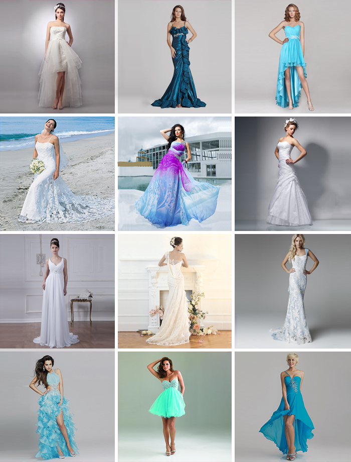 Новинки платьев для невест в морском стиле