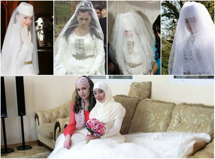 Свадебный наряд чеченской виновницы торжества